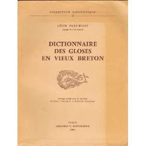 Dictionnaire des Gloses en Vieux Breton