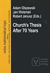 Church's Thesis After 70 Years (Ontos Mathematical Logic)