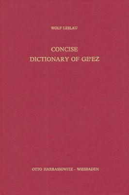 Concise Dictionary of Ge'ez