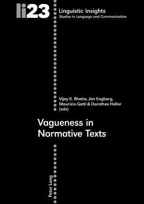 Vagueness in Normative Texts (Linguistic Insights)