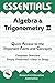 Essentials of Algebra and Trigonometry II by Editors of REA