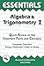 Algebra & Trigonometry I Essentials (Volume 1) (Essentials Study Guides)
