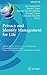 Privacy and Identity Manage...