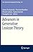 Advances in Generative Lexicon Theory (Text, Speech and Language Technology, 46)