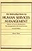 Introduction to Human Services Management by Simon Slavin