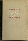 Address Unknown by Kathrine Kressmann Taylor