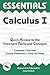 Calculus I Essentials (Volume 1) (Essentials Study Guides)