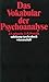 Das Vokabular der Psychoanalyse