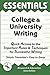 College and University Writing Essentials by Robert Blake Truscott College and University Writing Essentials by Robert Blake Truscott