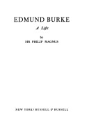 Edmund Burke: A life, (Unknown Binding)