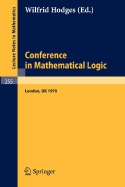 Conference in Mathematical Logic, London '70 (Lecture notes in mathematics, 255)