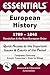 Essentials of European History, 1789-1848: Revolution and the New European Order