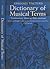 Dictionary of Musical Terms: An English Translation of 'Terminorum Musicae Diffinitorium' Together with the Latin Text