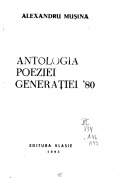 Antologia poeziei generației '80 (Paperback)