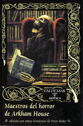 Portada de Maestros del horror de Arkham House, de Peter Ruber