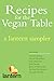 Recipes for the Vegan Table...