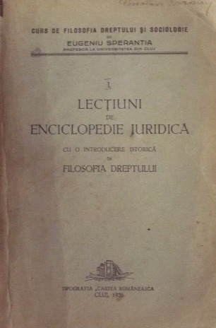 Curs de filosofia dreptului si sociologie. Lectiuni de enciclopedie juridica