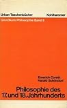 Philosophie des 17. und 18. Jahrhunderts (Grundkurs Philosophie, #8)