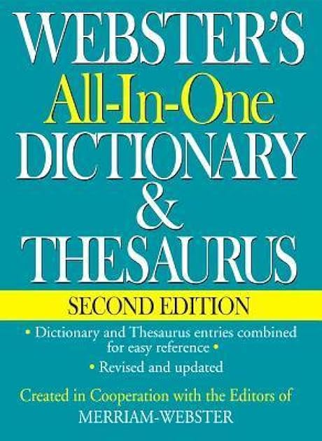 Webster's All-In-One Dictionary & Thesaurus