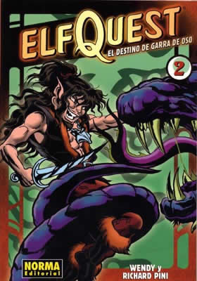 Portada de Elfquest, Libro 2: El destino de Garra de Oso, de Wendy Pini
