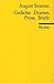 Gedichte Dramen Prosa Briefe by August Stramm