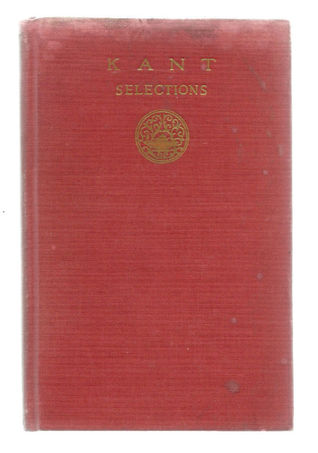 The Modern Student's Library: Kant Selections (Hardcover)