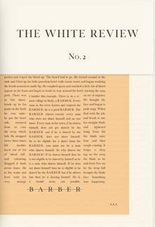 The White Review, No. 2