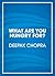 What Are You Hungry For?: The Chopra Solution to Permanent Weight Loss, Well-Being, and Lightness of Soul