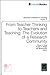 From Teacher Thinking to Teachers and Teaching by Cheryl J. Craig