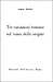 Tre variazioni romane sul tema delle origini by Angelo Brelich