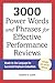 3000 Power Words and Phrases for Effective Performance Reviews by Sandra   Lamb