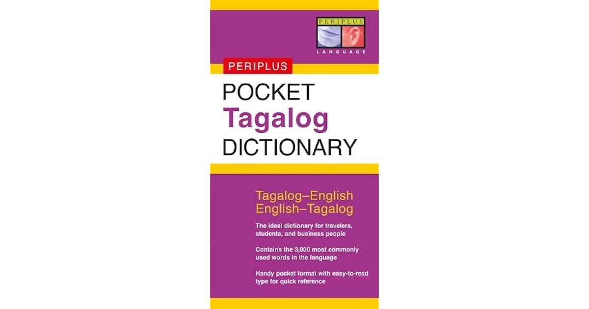 Pocket Tagalog Dictionary TagalogEnglish EnglishTagalog by Renato Perdon