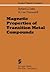 Magnetic Properties of Transition Metal Compounds by R.L. Carlin