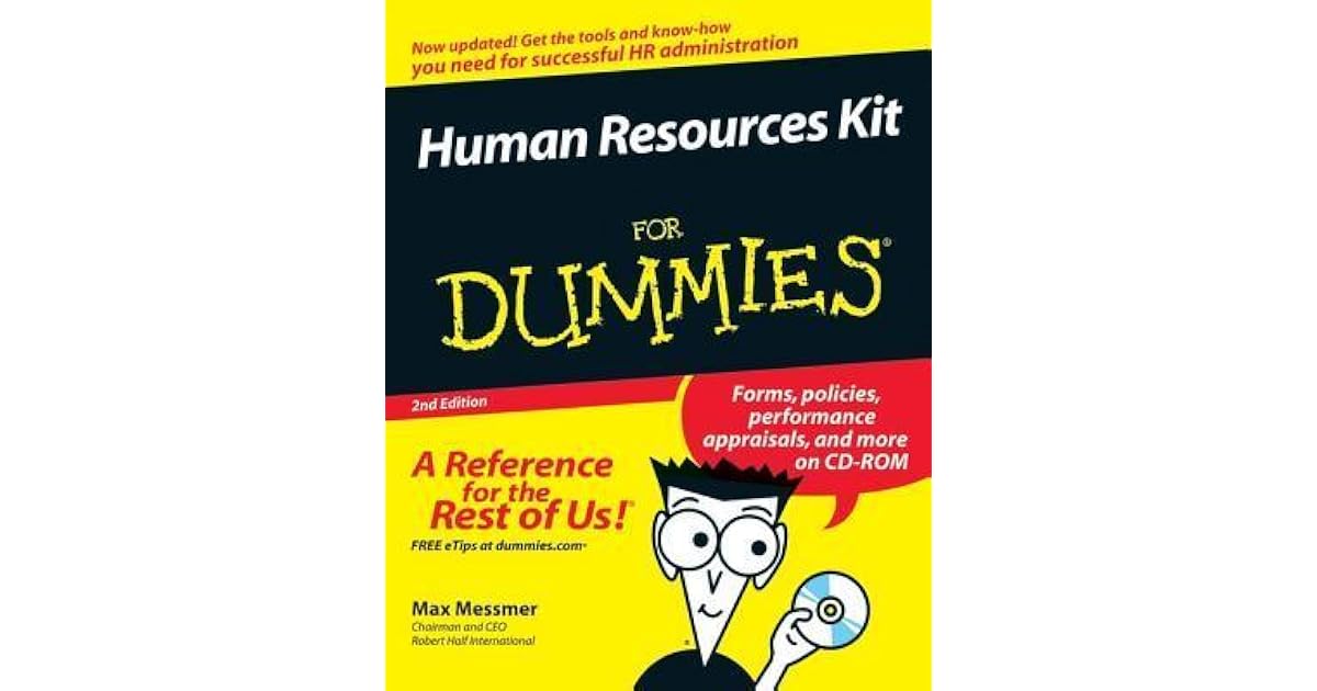 Human Resources Kit for Dummies by Max Messmer Jr.