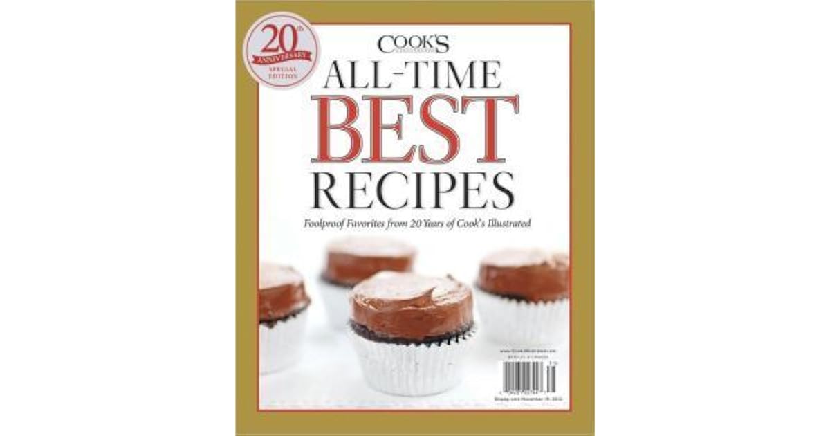 Cook's Illustrated's 20th Anniversary AllTime Best Recipes 2012 by