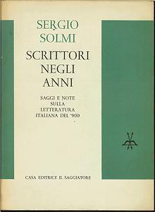 Scrittori negli anni: Saggi e note sulla letteratura italina del '900