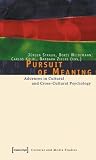 Pursuit Of Meaning: Advances In Cultural And Cross Cultural Psychology