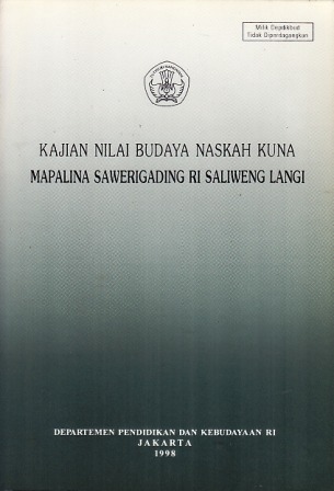 Mapalina Sawerigading Ri Saliweng Langi