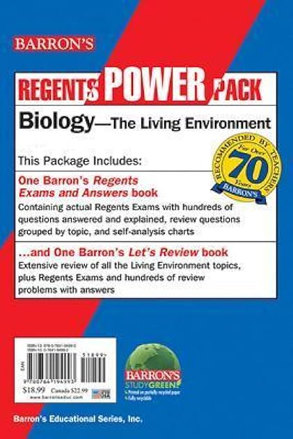 Regents Biology Power Pack: Let's Review Biology + Regents Exams and Answers: Biology