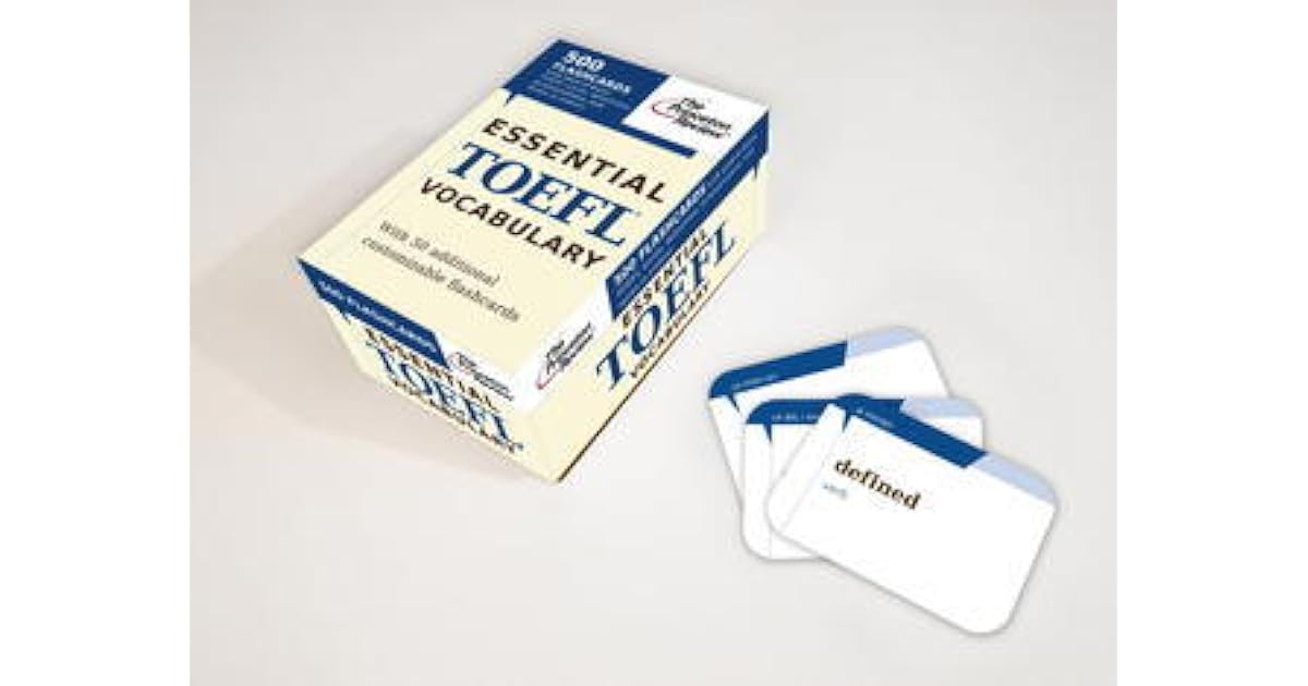 Essential TOEFL Vocabulary Flashcards 500 Flashcards With Need To