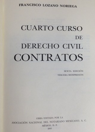 Cuarto Curso de Derecho Civil, Contratos. (Hardcover)