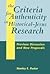 Criteria for Authenticity in Historical-Jesus Research (The Library of New Testament Studies)