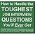 How To Handle The Toughest Job Interview Questions You'll Eve... by David R. Portney