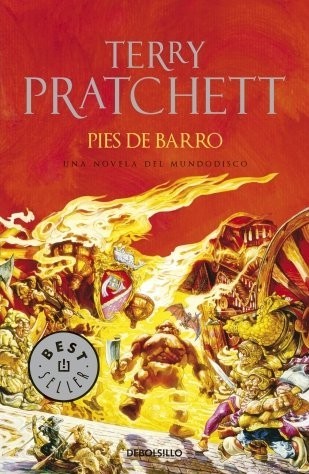 Portada de Pies de barro, de Terry Pratchett