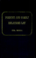 Persons and family relations law