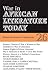 ALT 26 War in African Literature Today by Ernest N. Emenyonu