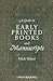 A Guide to Early Printed Books and Manuscripts