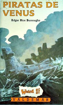 Portada de Piratas de Venus, de Edgar Rice Burroughs