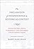 The Declaration of Independence in Historical Context by Barry Alan Shain