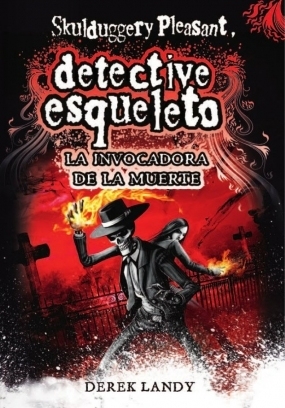 Portada de La invocadora de la muerte, de Derek Landy